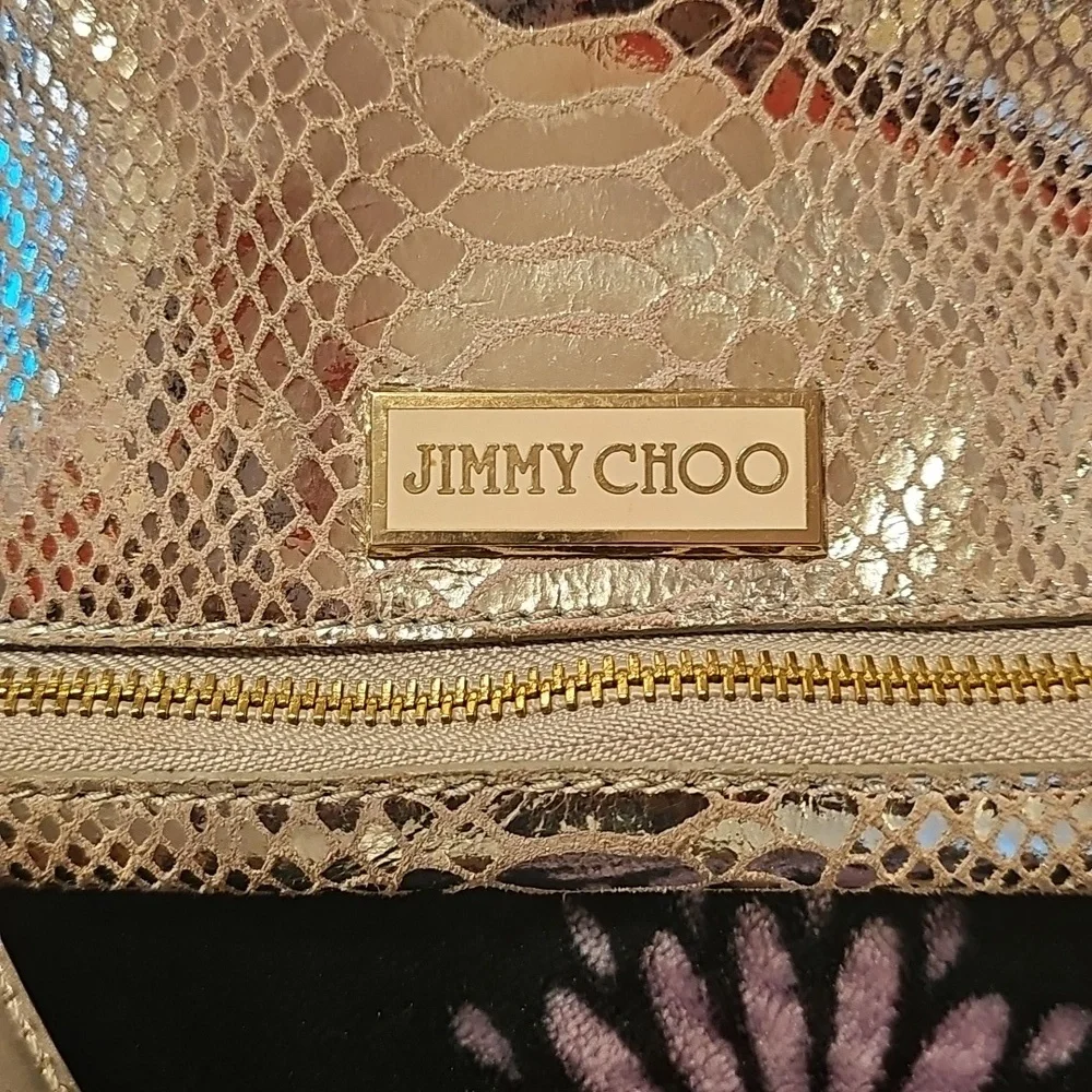 Jimmy Choo Silver and Gold Shoulder Bag with Luxurious Finish - Picture 10 of 10